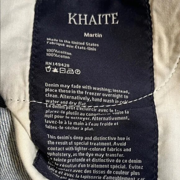 KHAITE Light Blue Straight Jeans - Picture 6 of 6